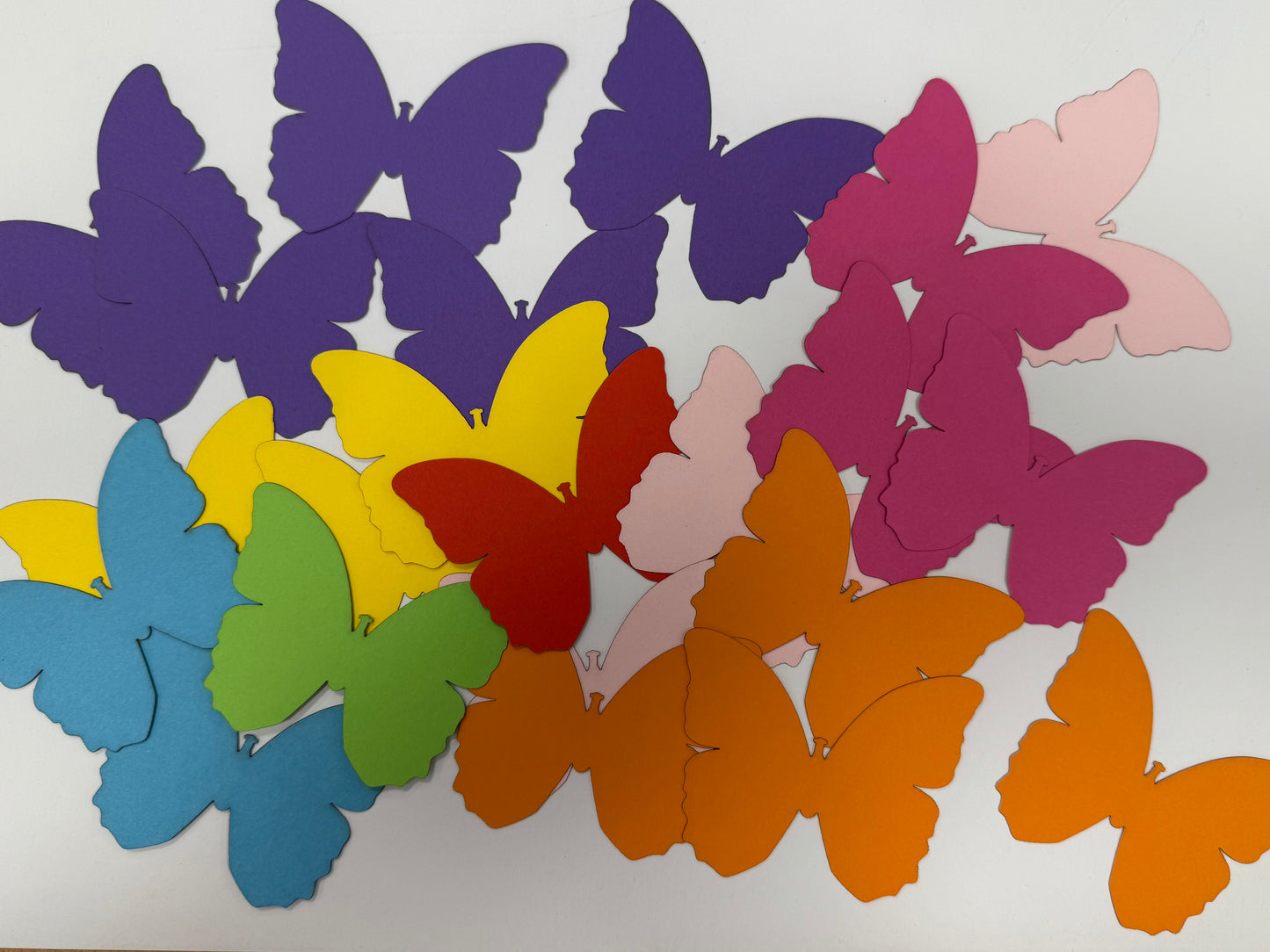 Vlinders van papier 10 stuks
