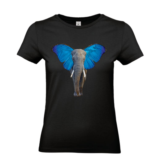 T-shirt olifant met vlinder