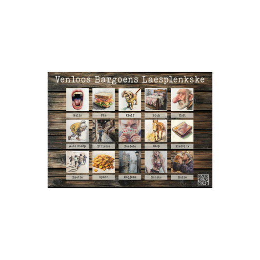 Venloos Bargoens laesplenkske in placemat vorm