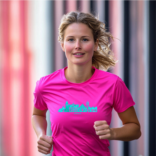 Sportshirt met skyline van Blerick