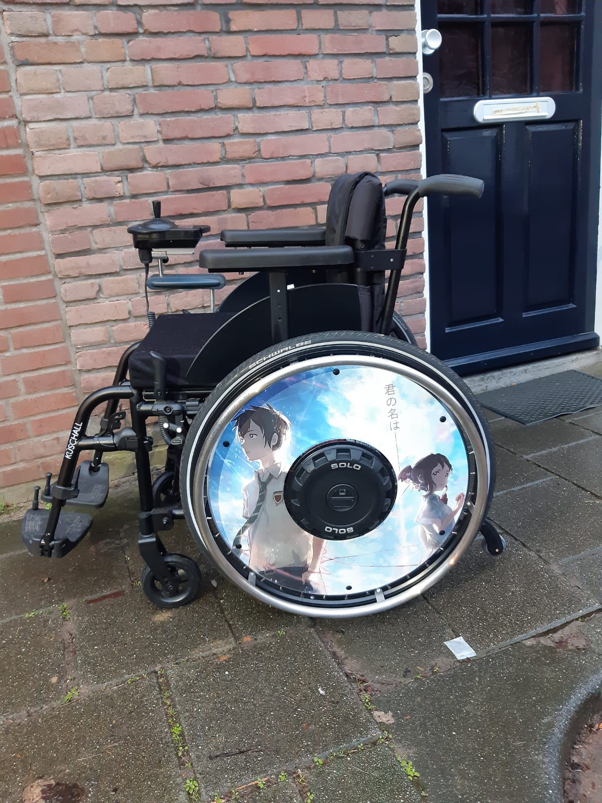 rolstoelstickers met eigen foto