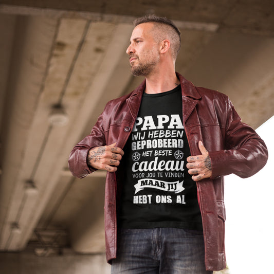 T-shirt ‘Papa, je hebt me al / ons al
