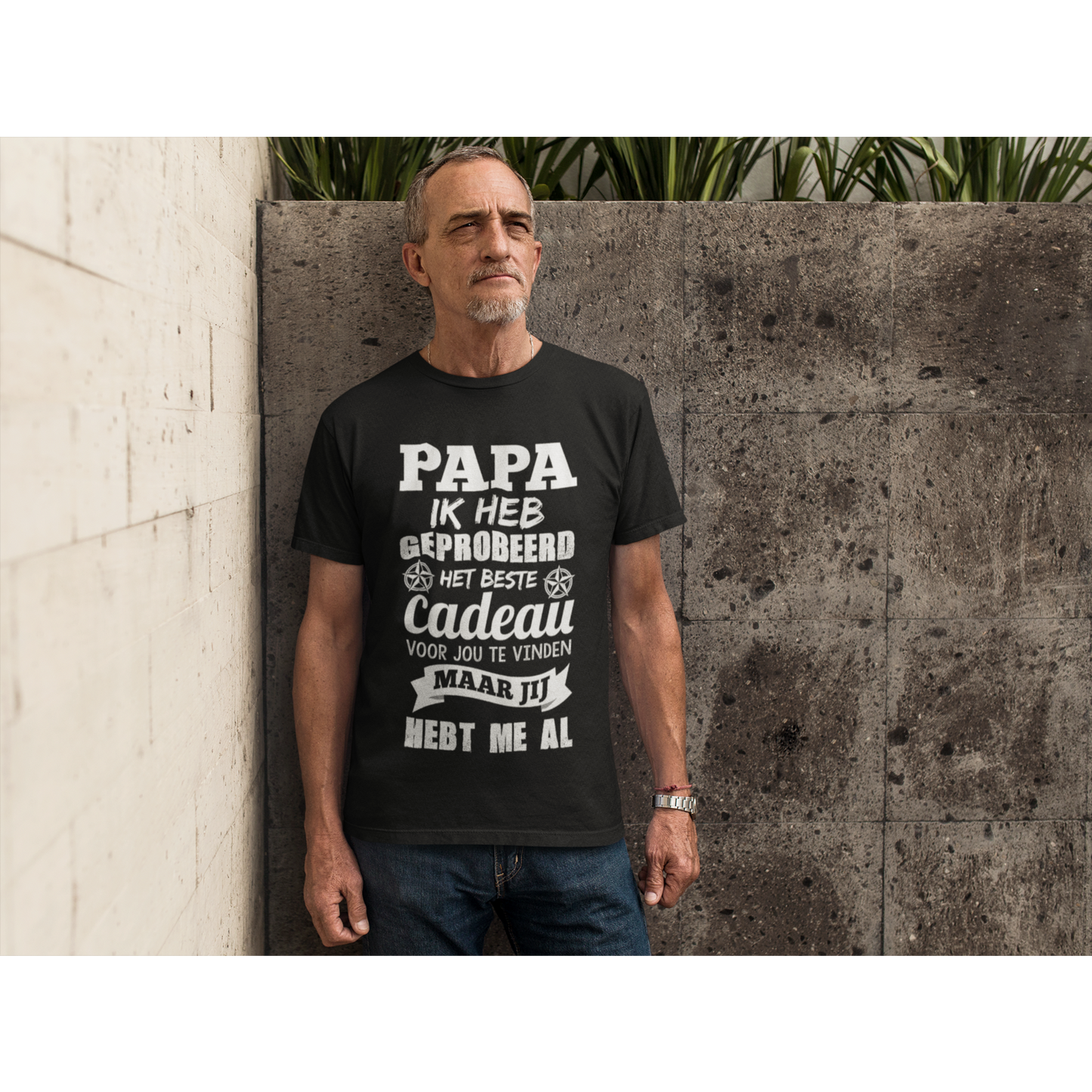 T-shirt ‘Papa, je hebt me al / ons al