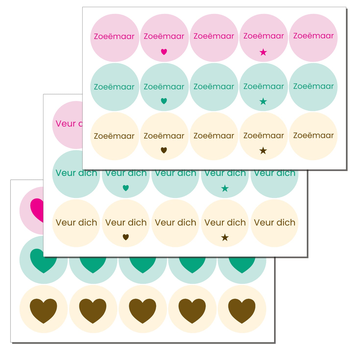 venlose stickers zoeëmaar veur dich hartje pastel