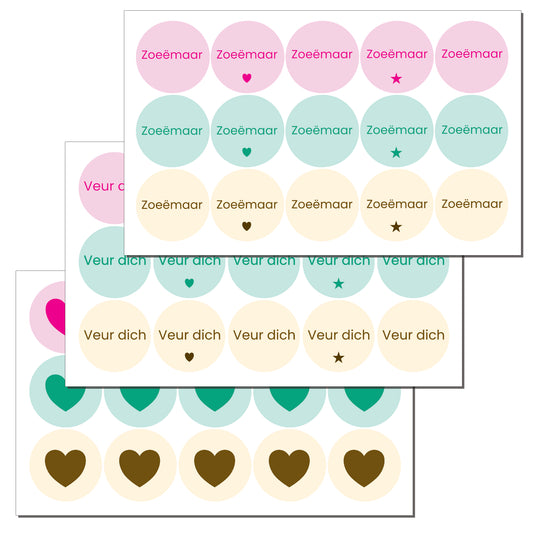 venlose stickers zoeëmaar veur dich hartje pastel