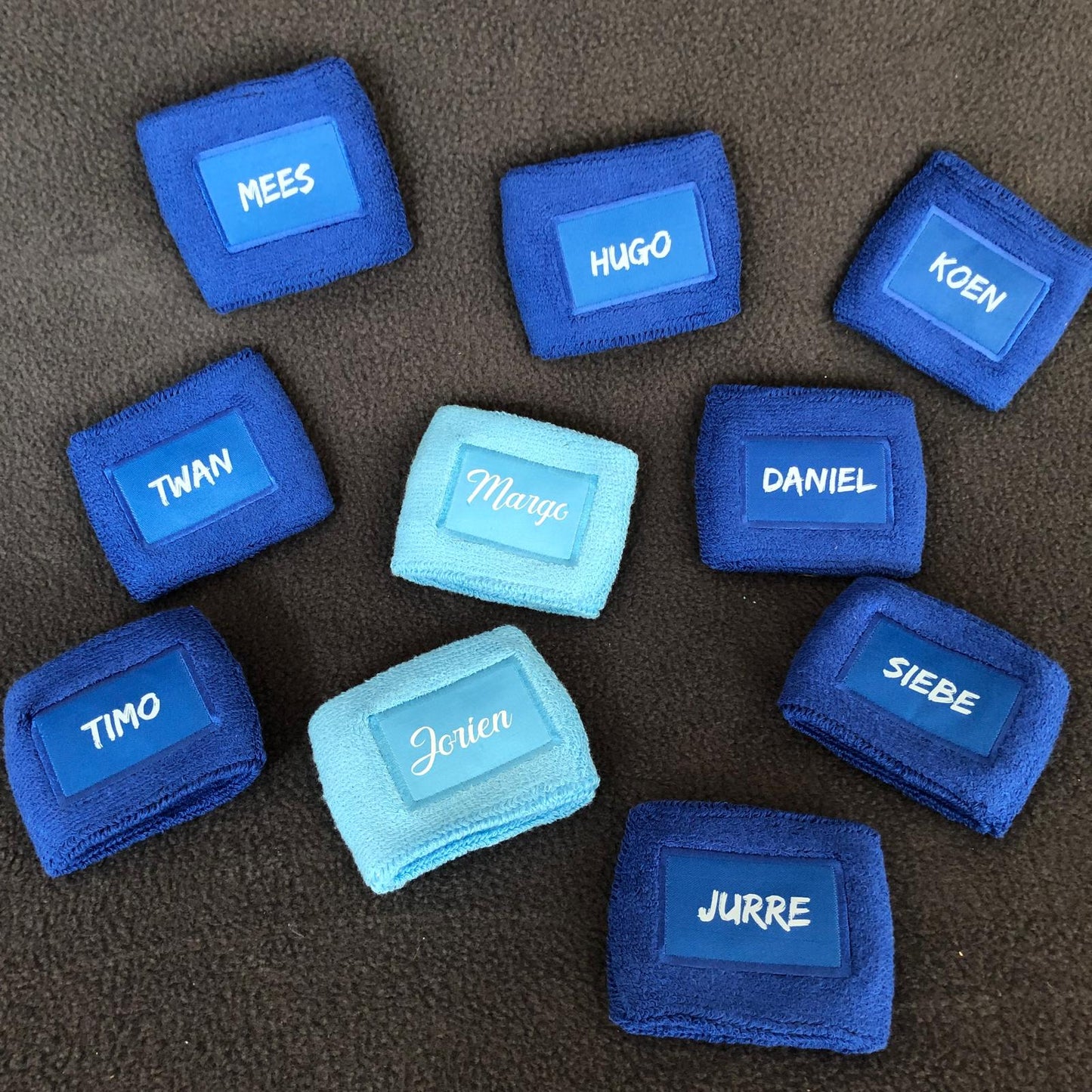 zweetbandjes gepersonaliseerd met naam