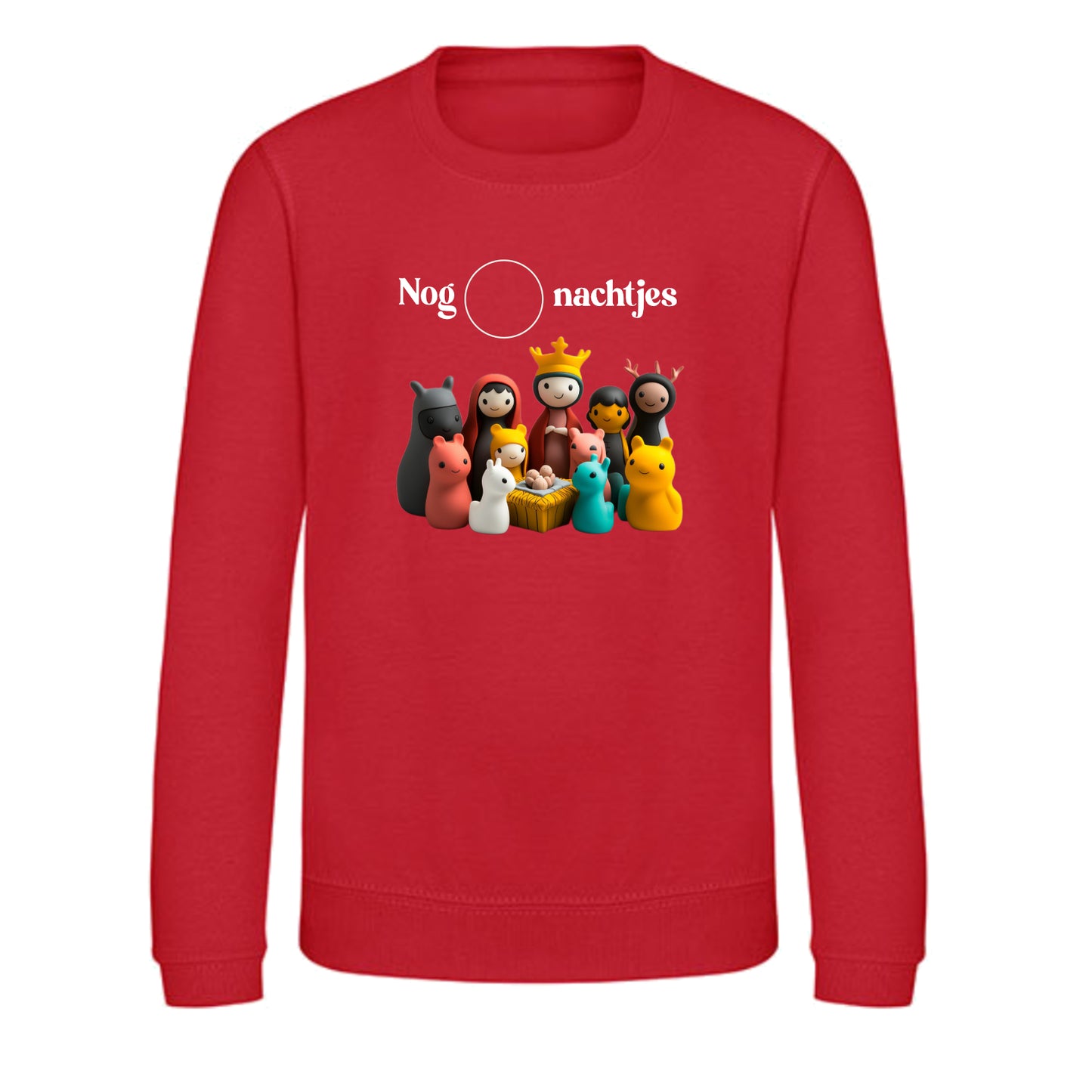 Kerstmis aftel sweater met krijtje