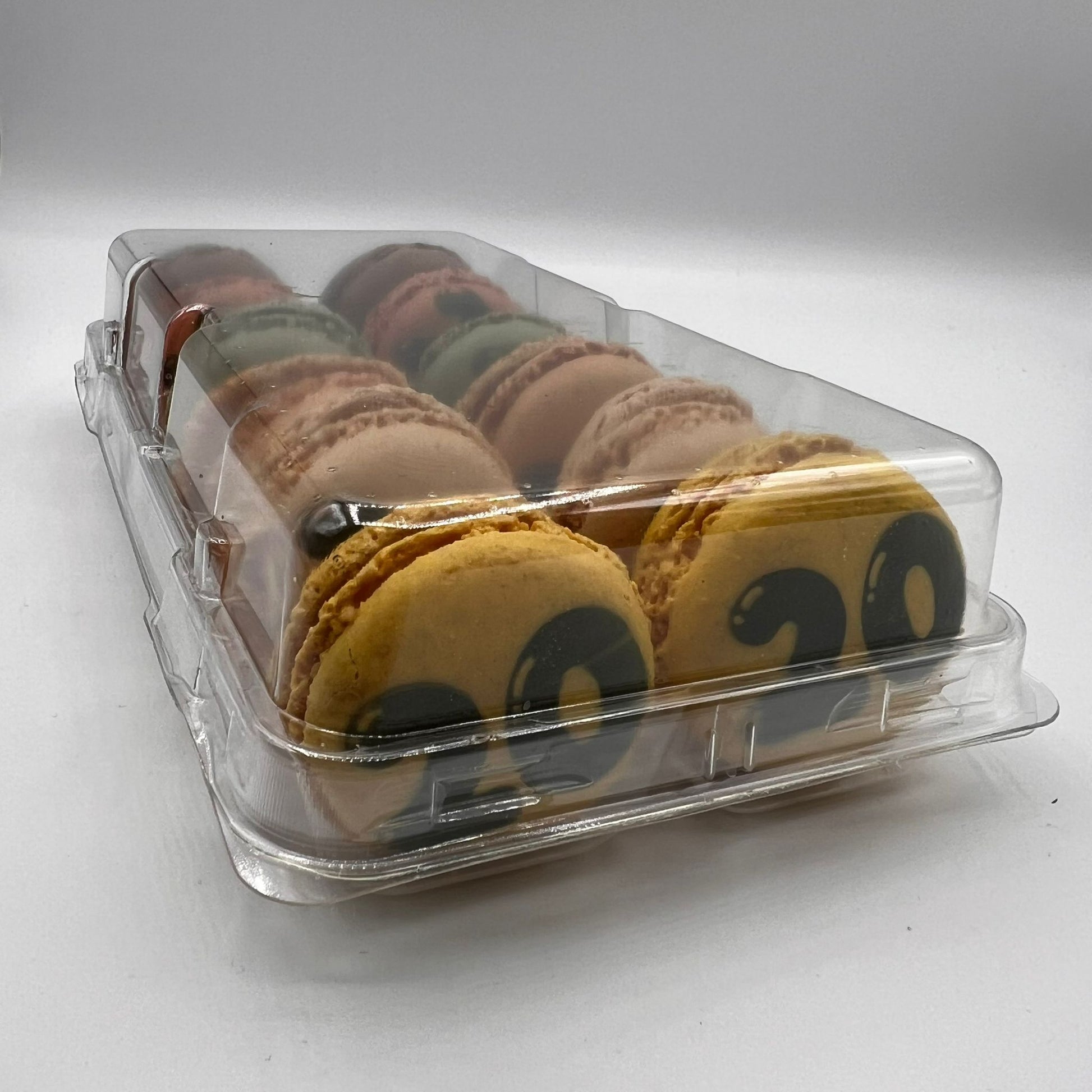 Doosje bedrukte macarons met cijfer