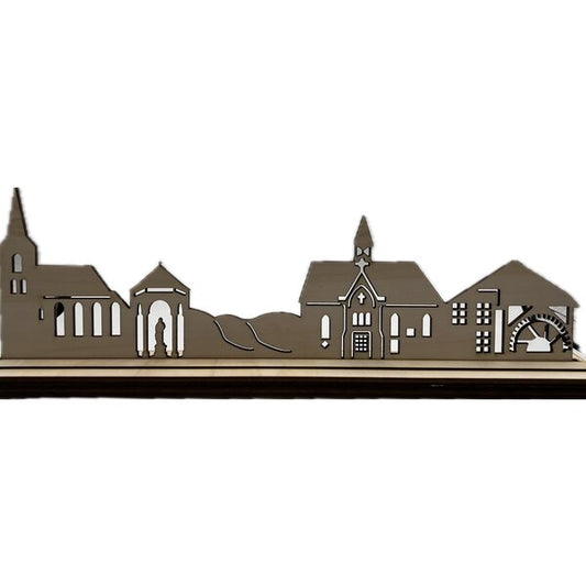 Houten skyline van Nunhem