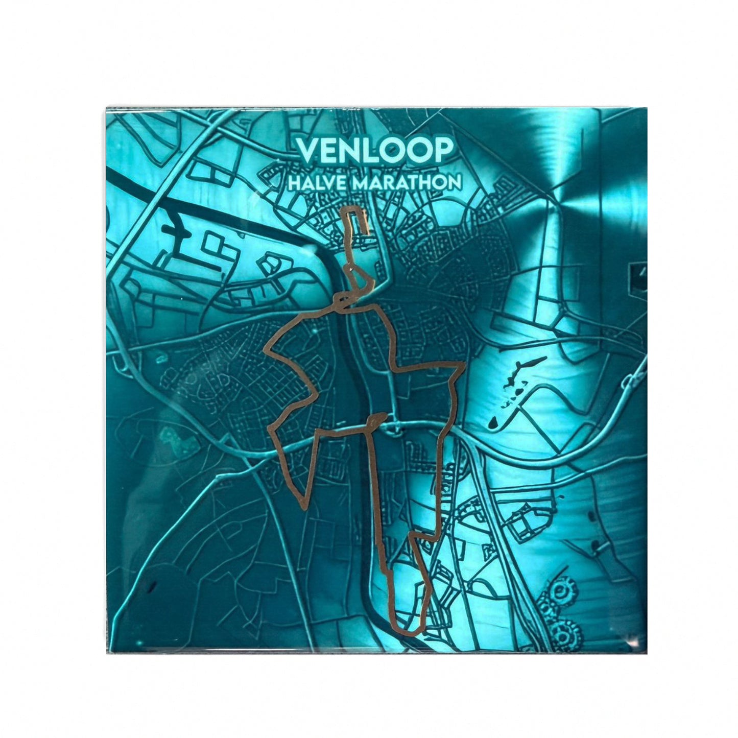 Venloop tegeltje - Halve marathon — 11×11 cm