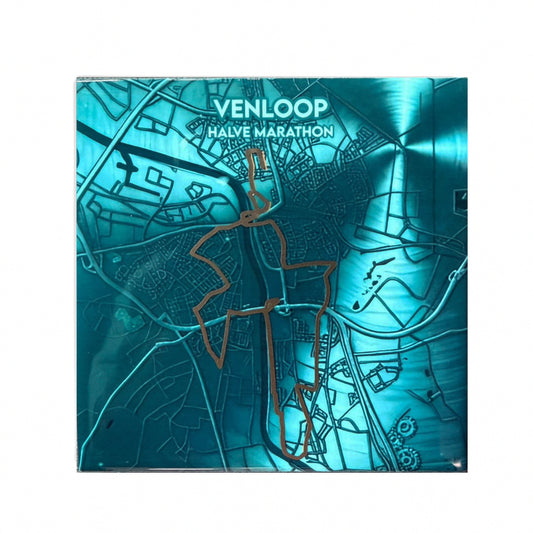Venloop tegeltje - Halve marathon — 11×11 cm