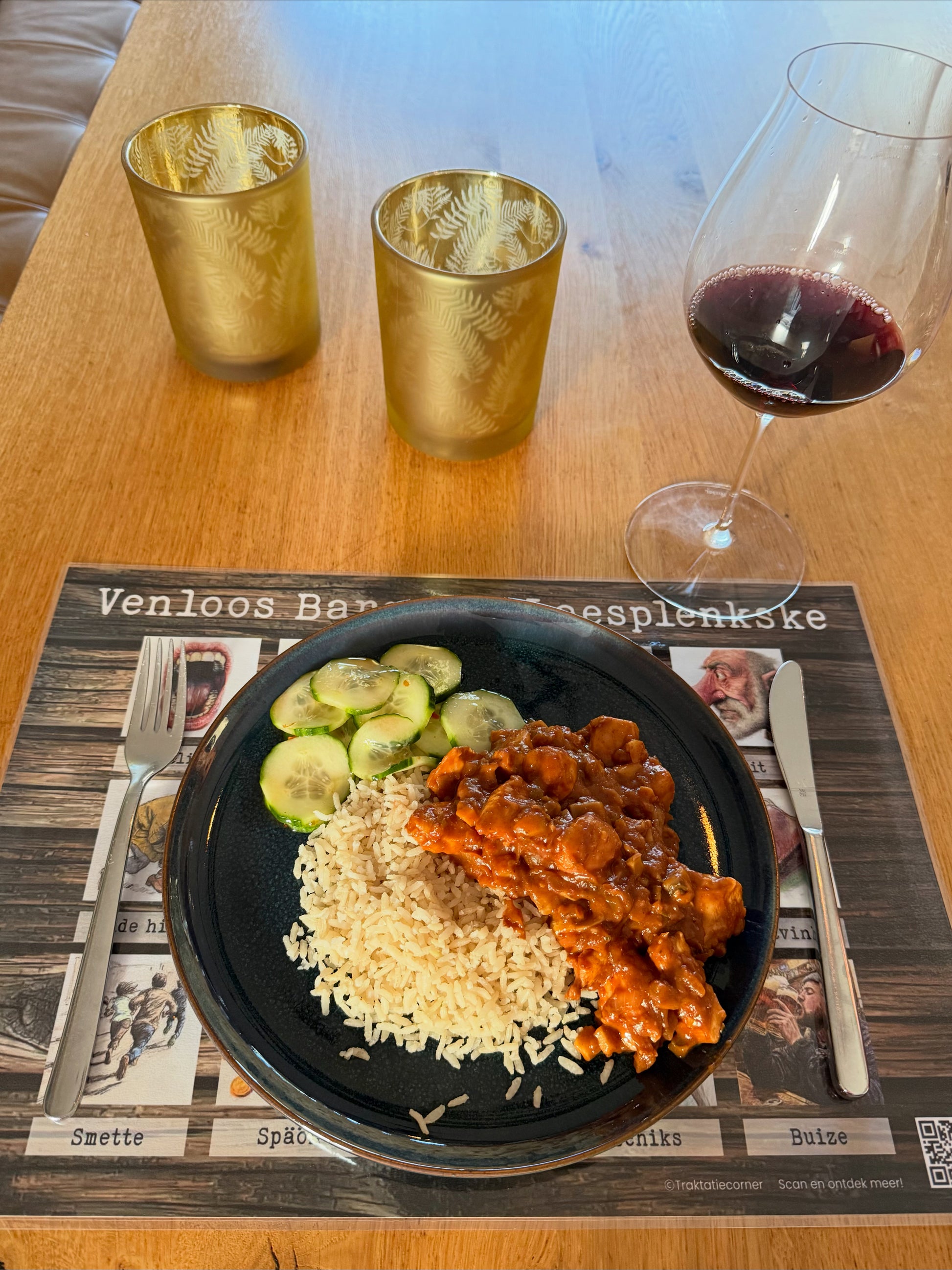 Venloos placemat met leesplankje